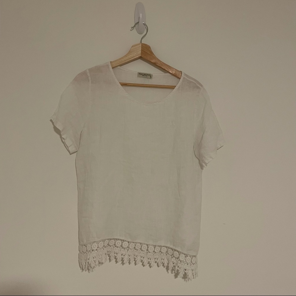M Terzo Millennio 100% Linen Top
